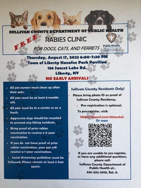 August Rabies Clinic